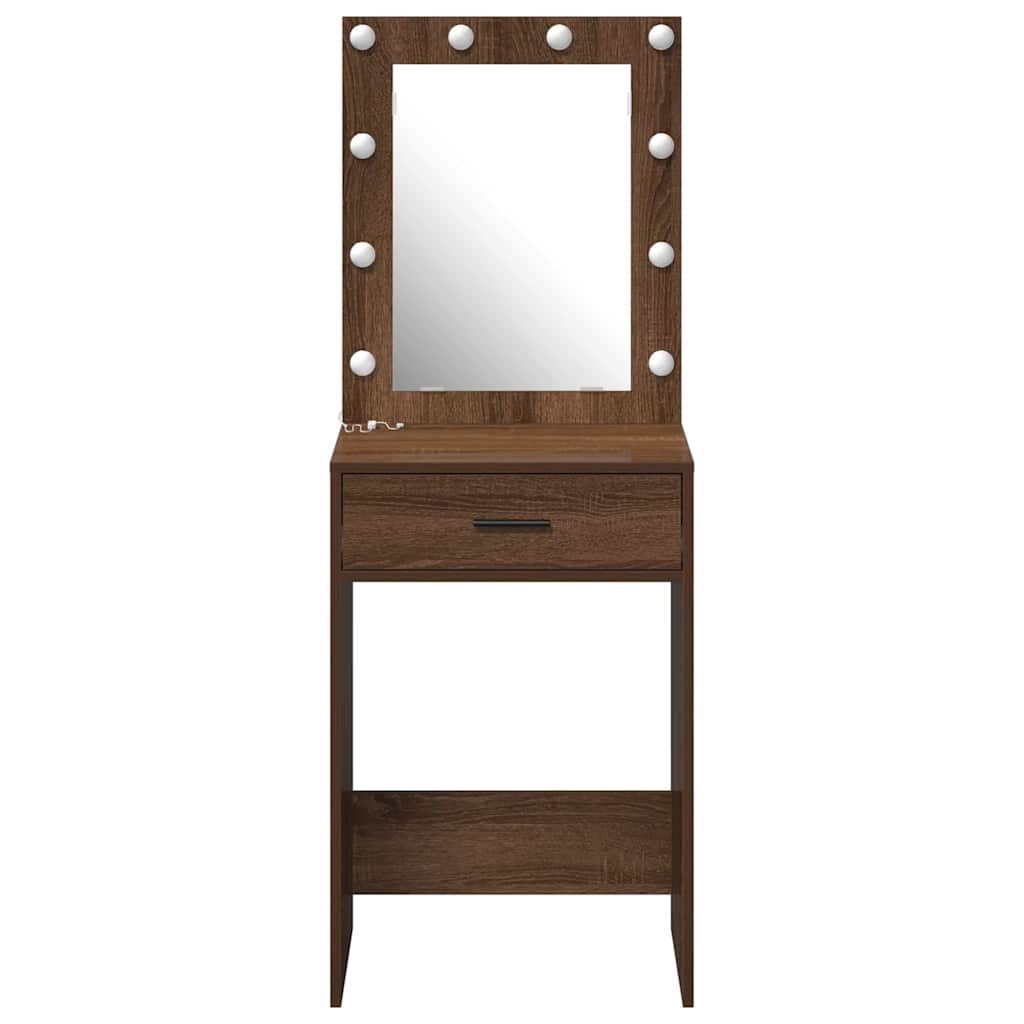 Klædeskab Brun eg 50 x 41 x 135 cm Konstrueret træ