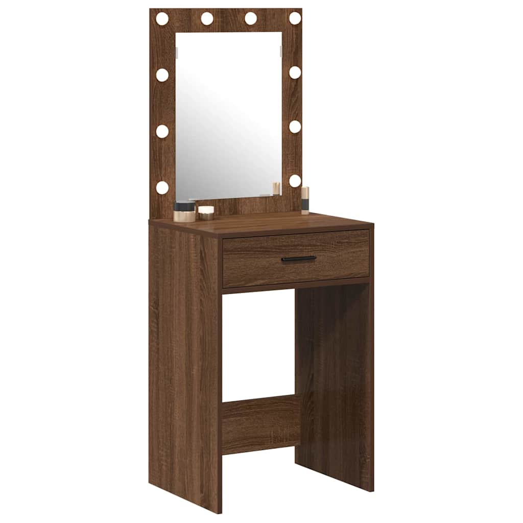 Klædeskab Brun eg 50 x 41 x 135 cm Konstrueret træ