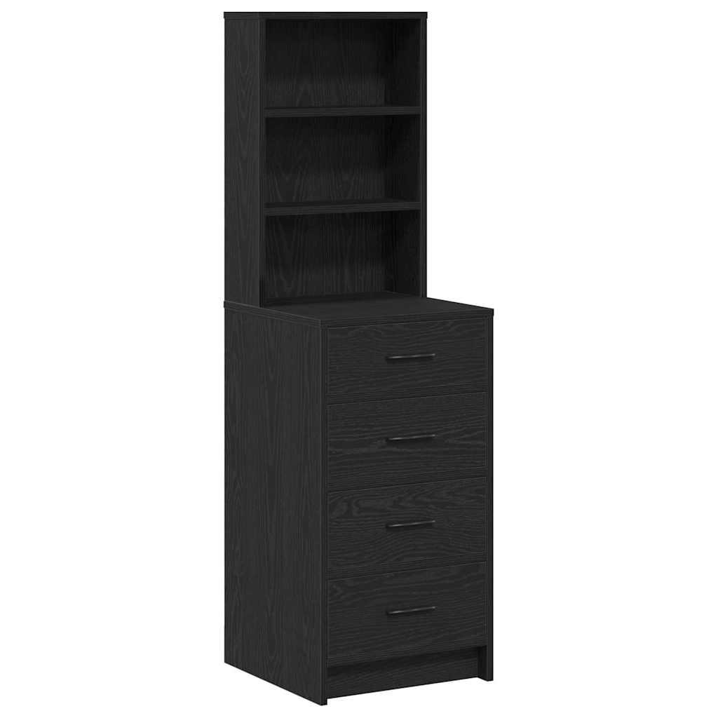 Highboard Sort eg 40 x 41 x 135 cm Konstrueret træ
