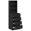 Highboard Sort eg 40 x 41 x 135 cm Konstrueret træ