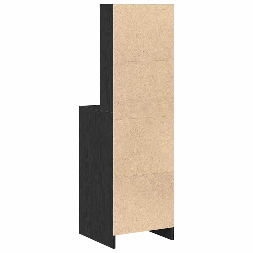 Highboard Sort eg 40 x 41 x 135 cm Konstrueret træ