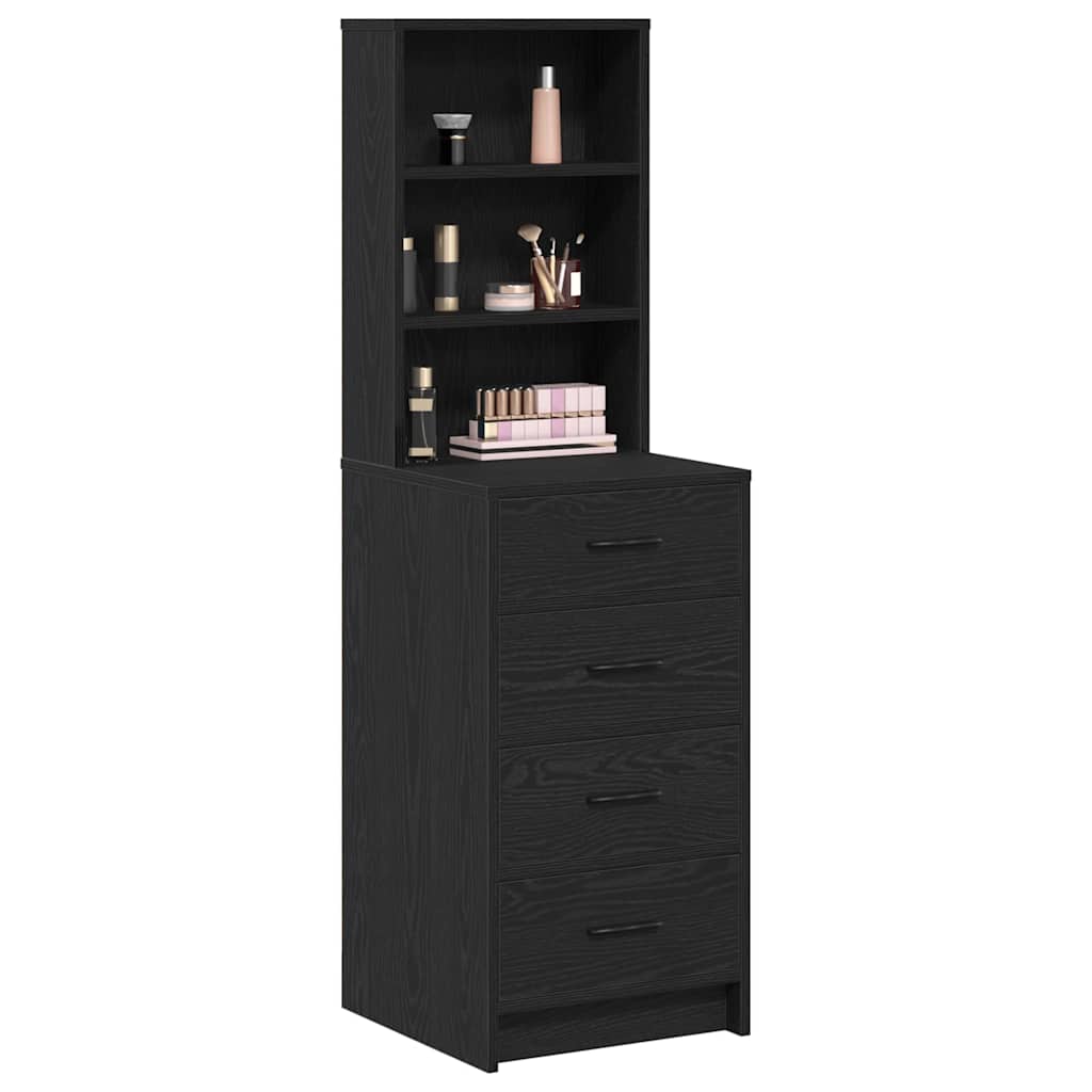 Highboard Sort eg 40 x 41 x 135 cm Konstrueret træ
