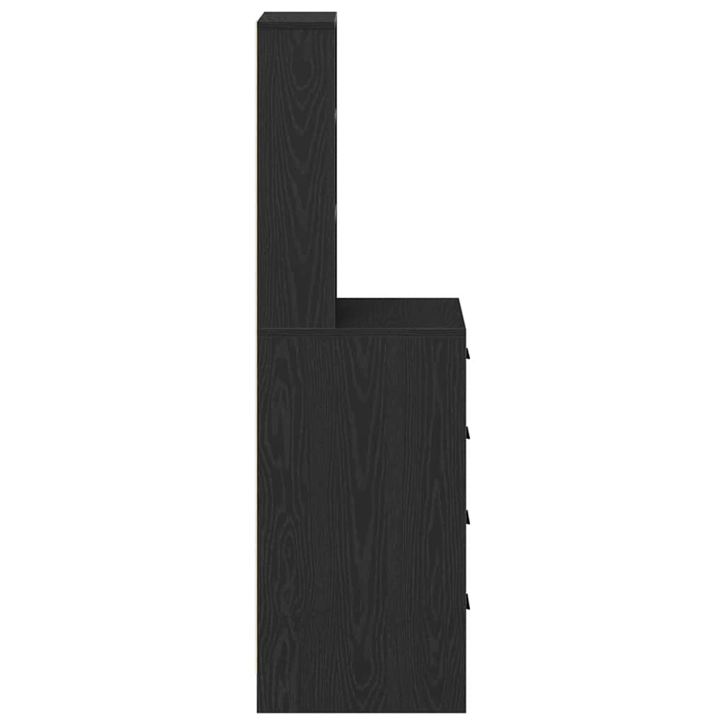 Highboard Sort eg 40 x 41 x 135 cm Konstrueret træ