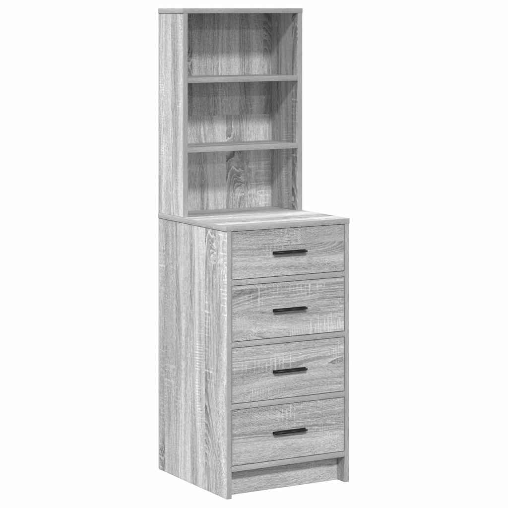 Highboard Grå sonoma-eg 40 x 41 x 135 cm Konstrueret træ