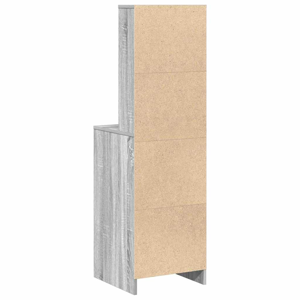 Highboard Grå sonoma-eg 40 x 41 x 135 cm Konstrueret træ