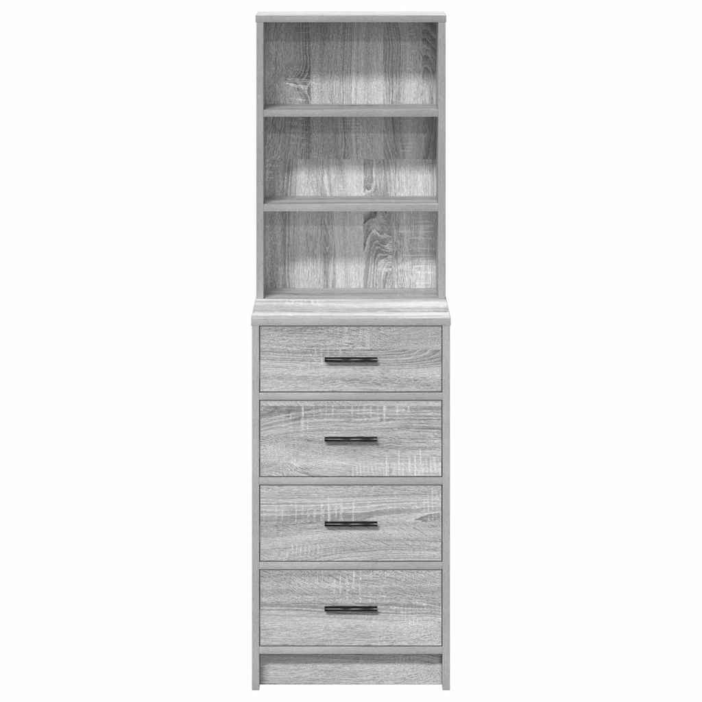 Highboard Grå sonoma-eg 40 x 41 x 135 cm Konstrueret træ