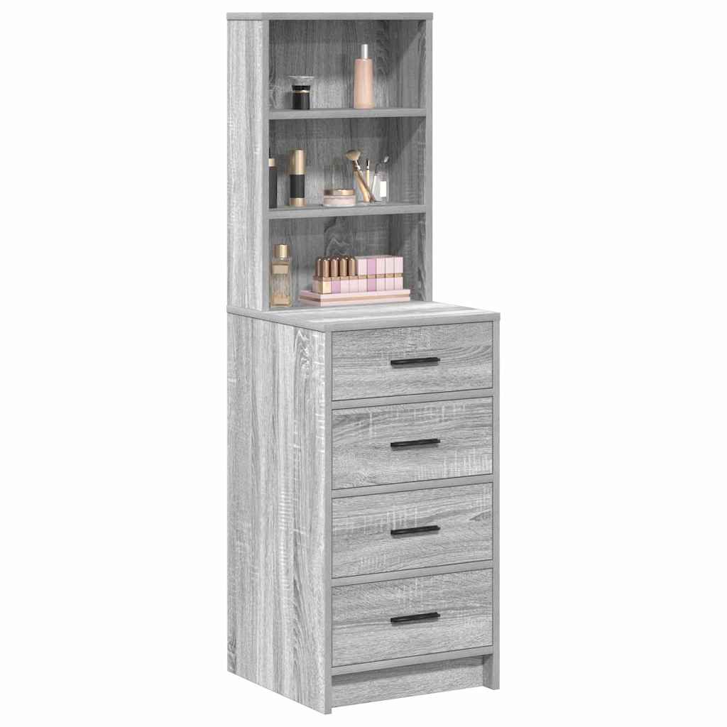 Highboard Grå sonoma-eg 40 x 41 x 135 cm Konstrueret træ