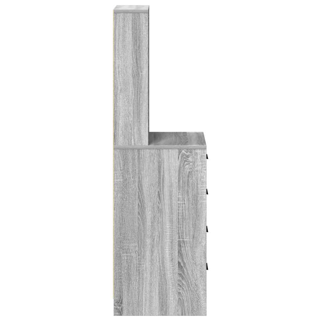 Highboard Grå sonoma-eg 40 x 41 x 135 cm Konstrueret træ