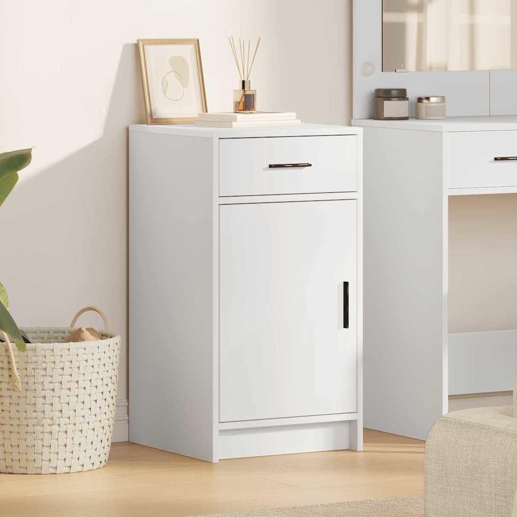 Sideboard Hvid 40 x 40.5 x 75 cm Konstrueret træ