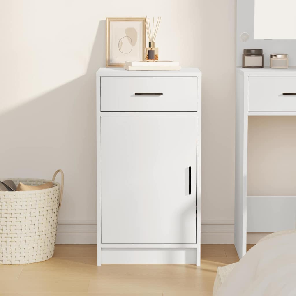 Sideboard Hvid 40 x 40.5 x 75 cm Konstrueret træ