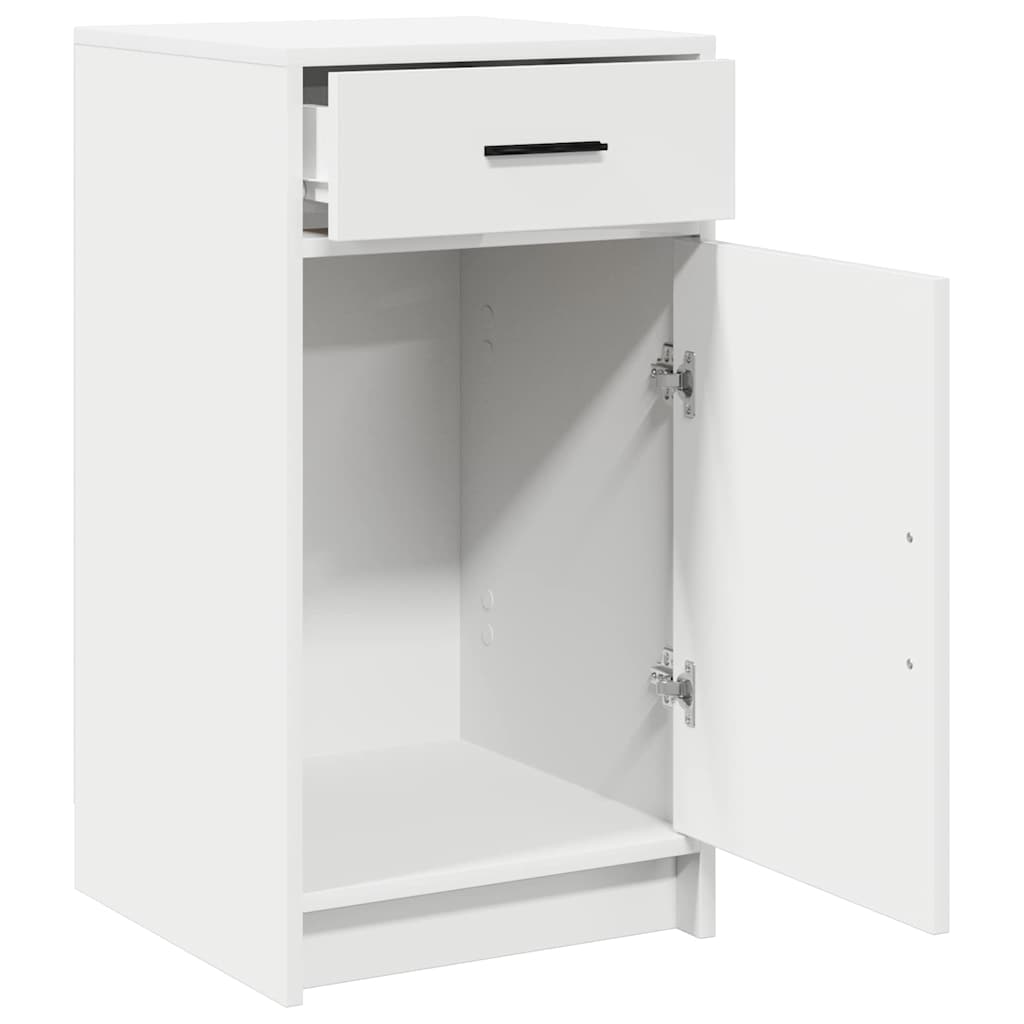 Sideboard Hvid 40 x 40.5 x 75 cm Konstrueret træ