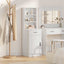 Highboard Hvid 41 x 40 x 135 cm Konstrueret træ