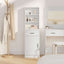 Highboard Hvid 41 x 40 x 135 cm Konstrueret træ
