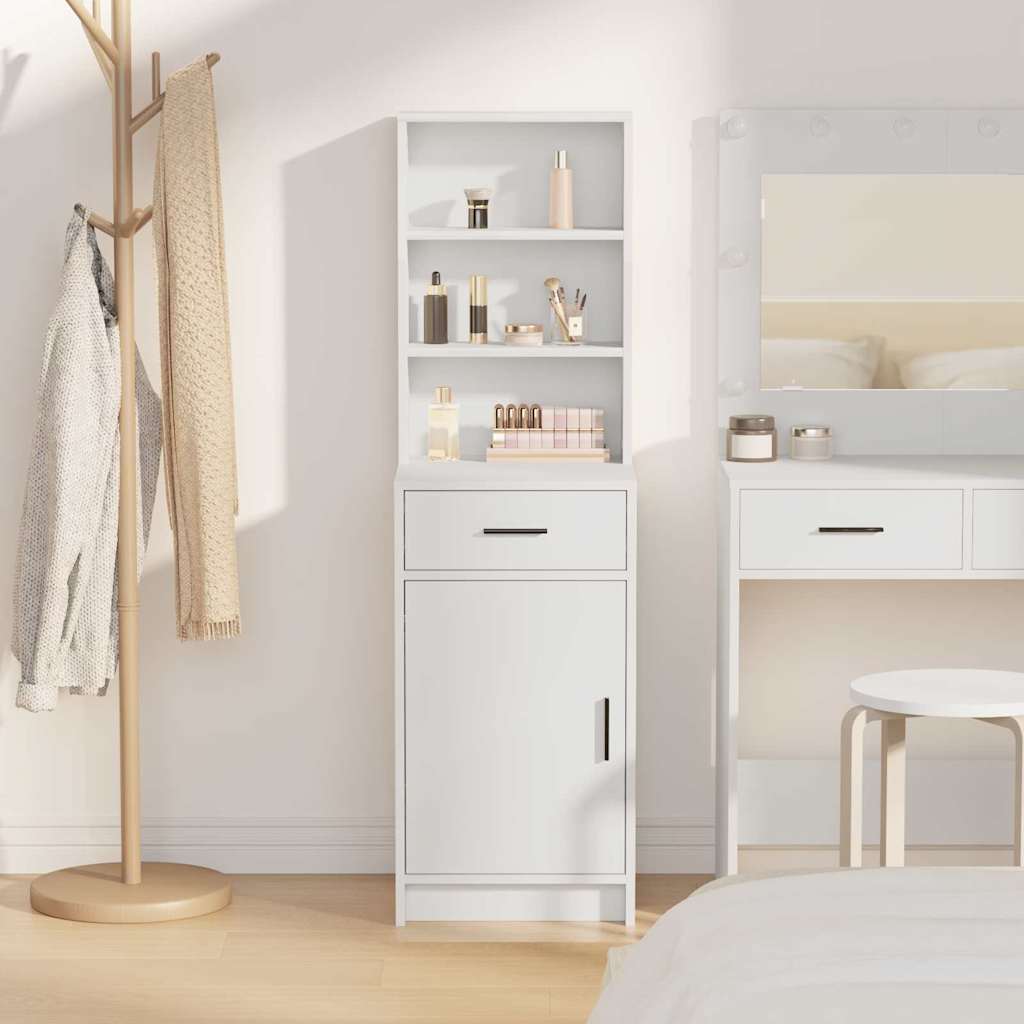 Highboard Hvid 41 x 40 x 135 cm Konstrueret træ
