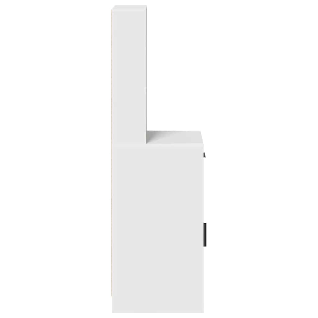 Highboard Hvid 41 x 40 x 135 cm Konstrueret træ