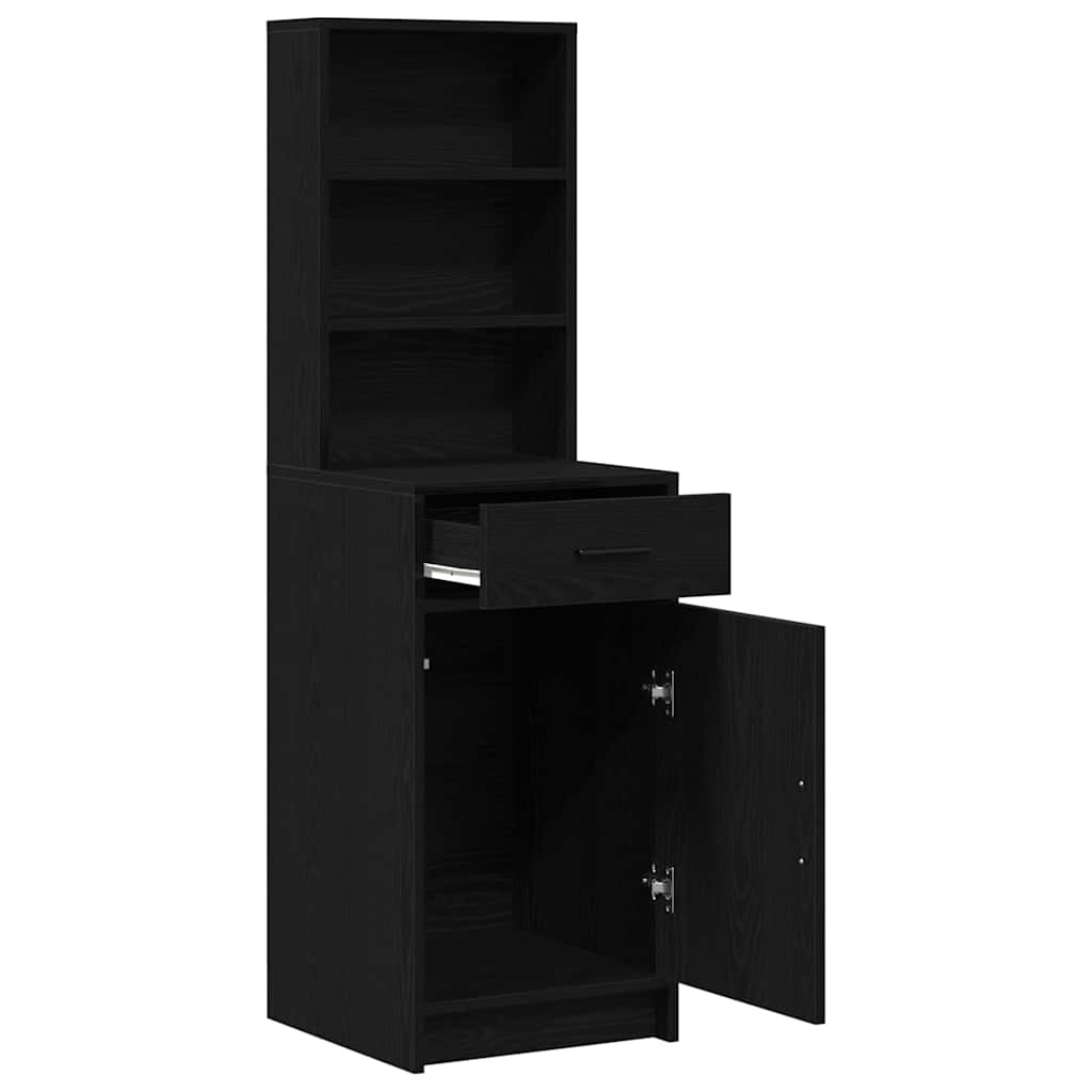 Highboard Sort eg 41 x 40 x 135 cm Konstrueret træ