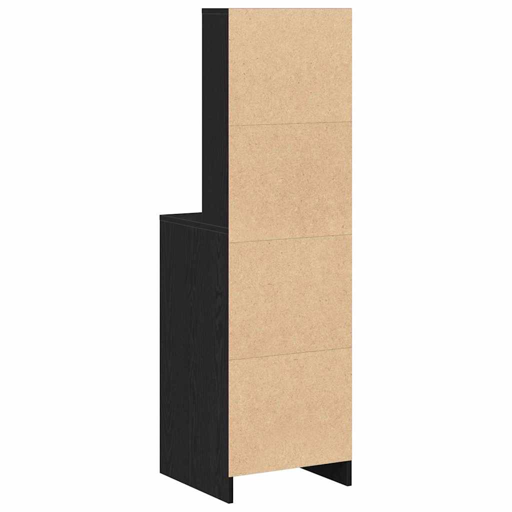 Highboard Sort eg 41 x 40 x 135 cm Konstrueret træ