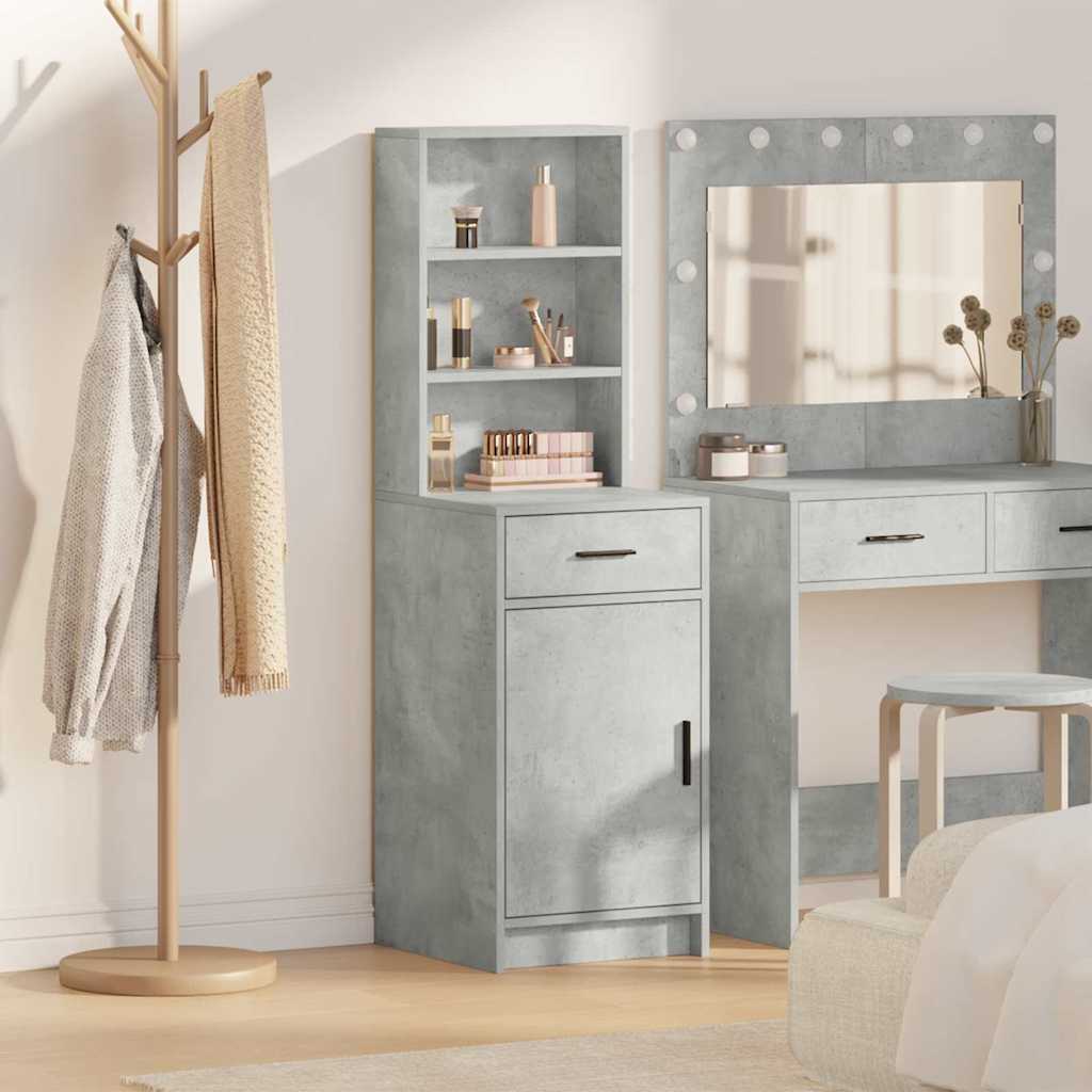 Highboard Beton Grå 41 x 40 x 135 cm Konstrueret træ
