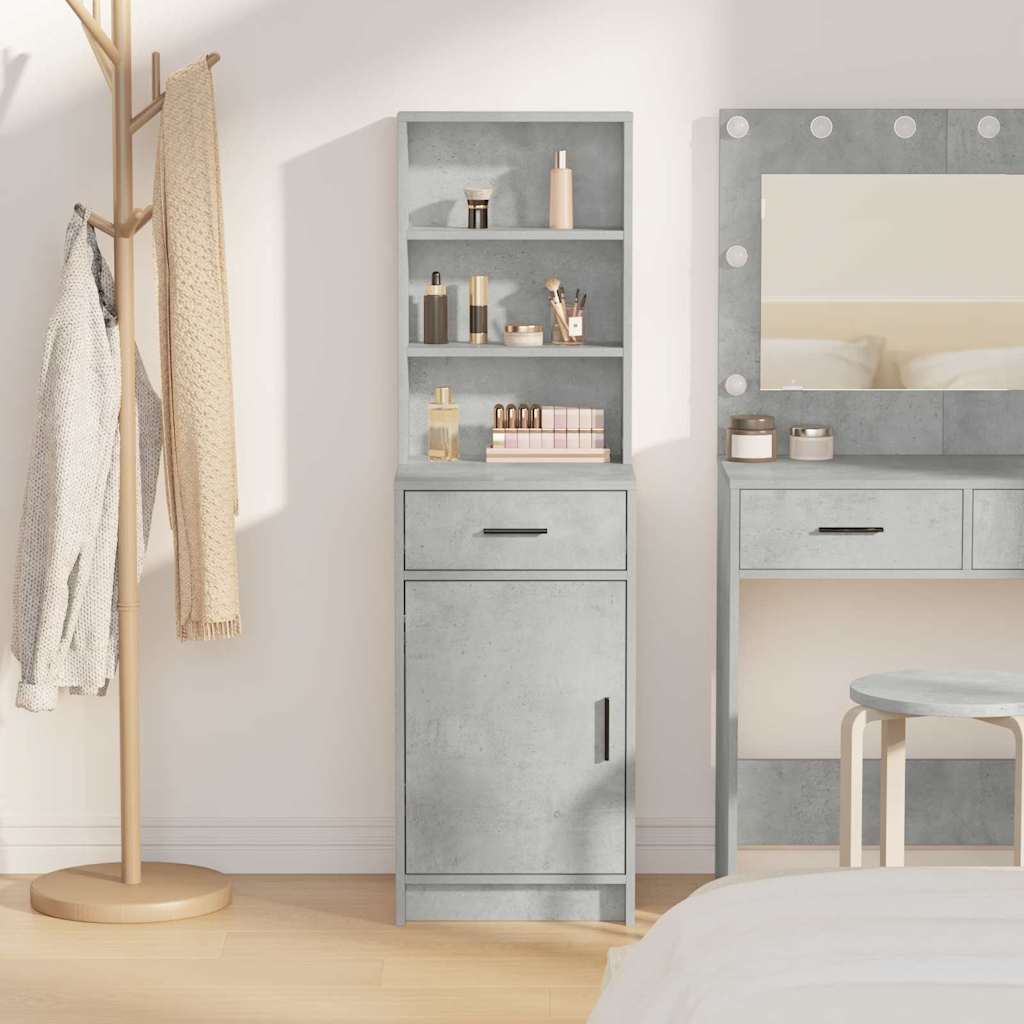 Highboard Beton Grå 41 x 40 x 135 cm Konstrueret træ
