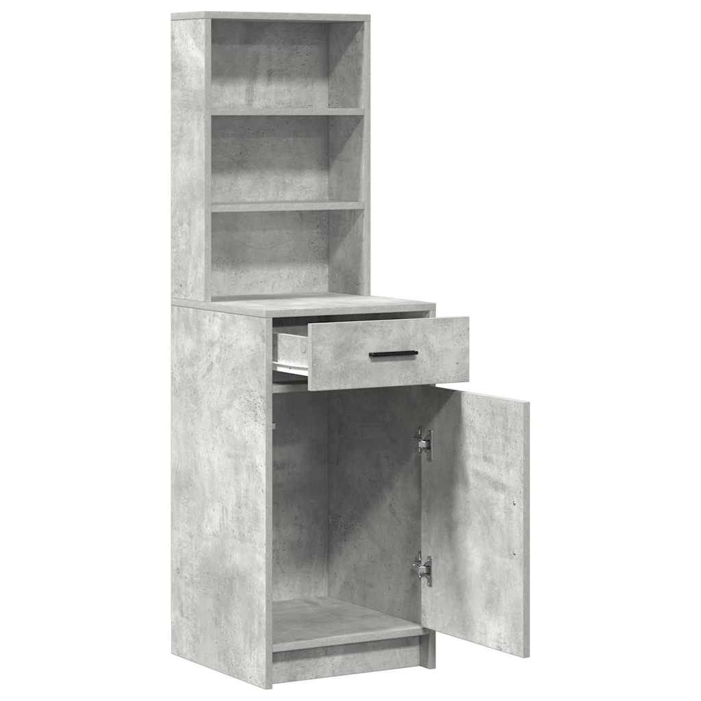 Highboard Beton Grå 41 x 40 x 135 cm Konstrueret træ
