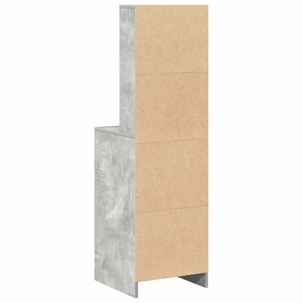 Highboard Beton Grå 41 x 40 x 135 cm Konstrueret træ