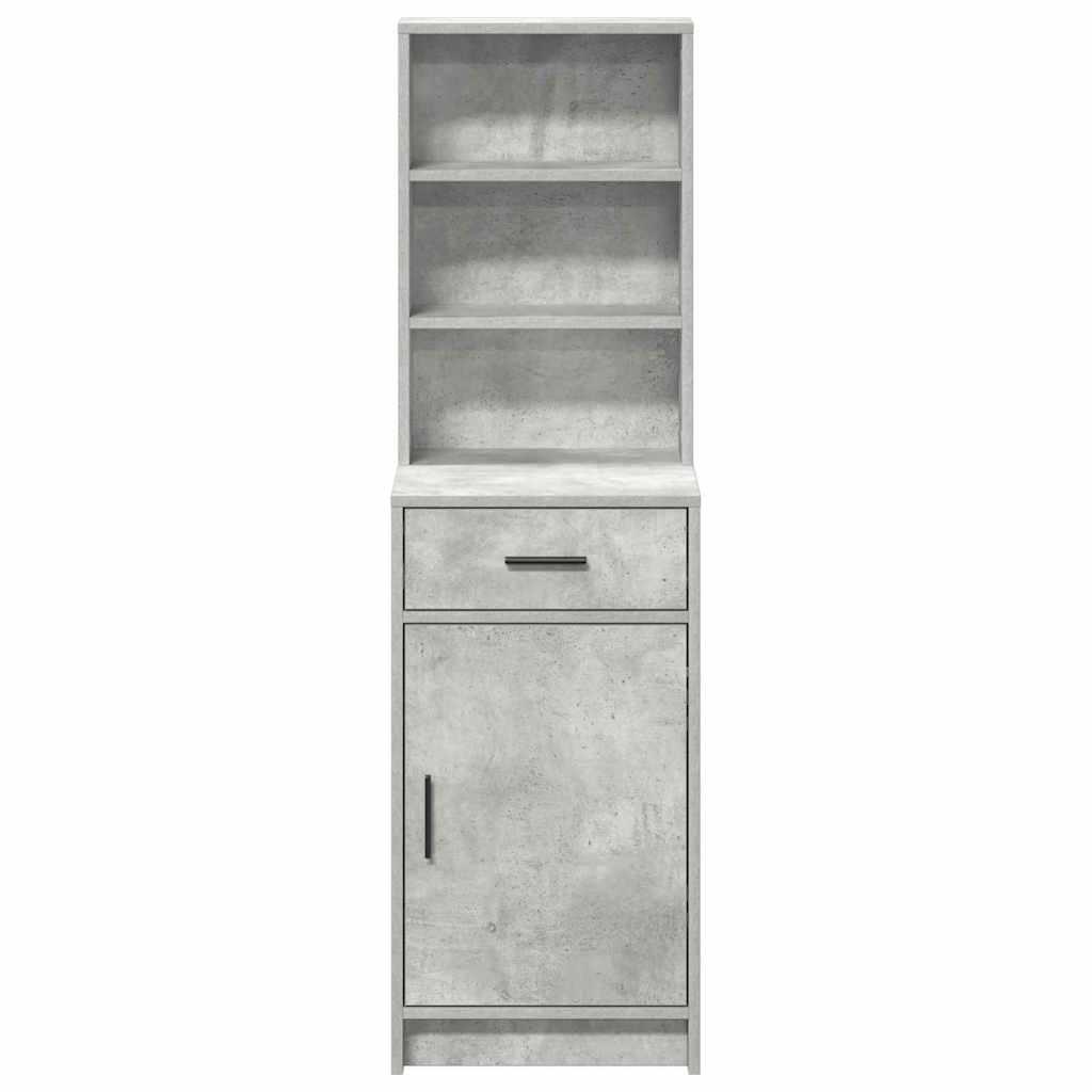 Highboard Beton Grå 41 x 40 x 135 cm Konstrueret træ