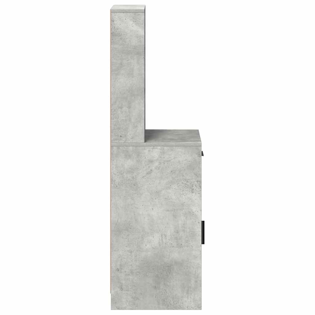 Highboard Beton Grå 41 x 40 x 135 cm Konstrueret træ