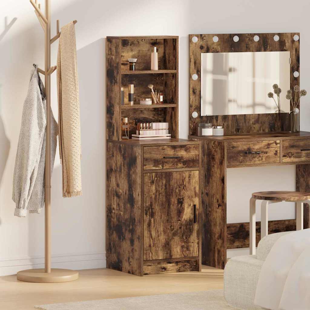 Highboard Røget eg 41 x 40 x 135 cm Konstrueret træ
