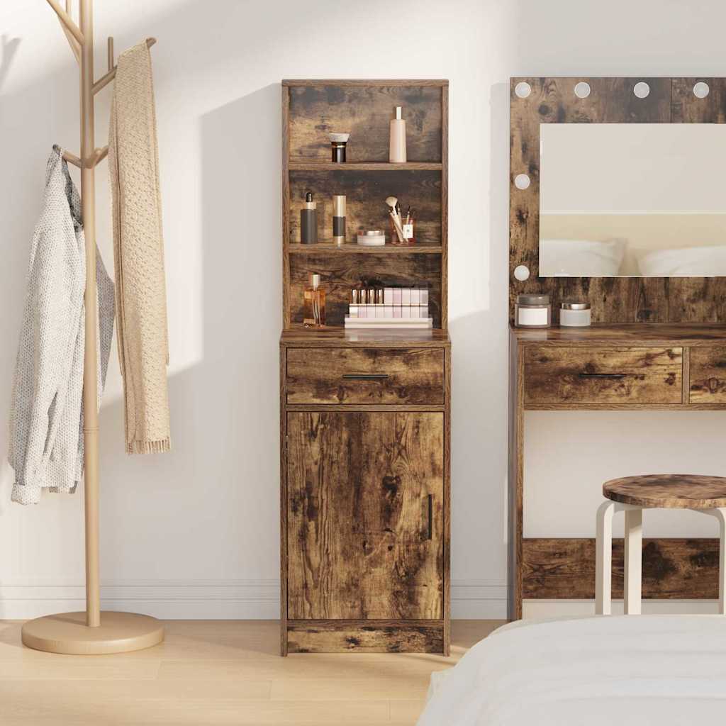Highboard Røget eg 41 x 40 x 135 cm Konstrueret træ