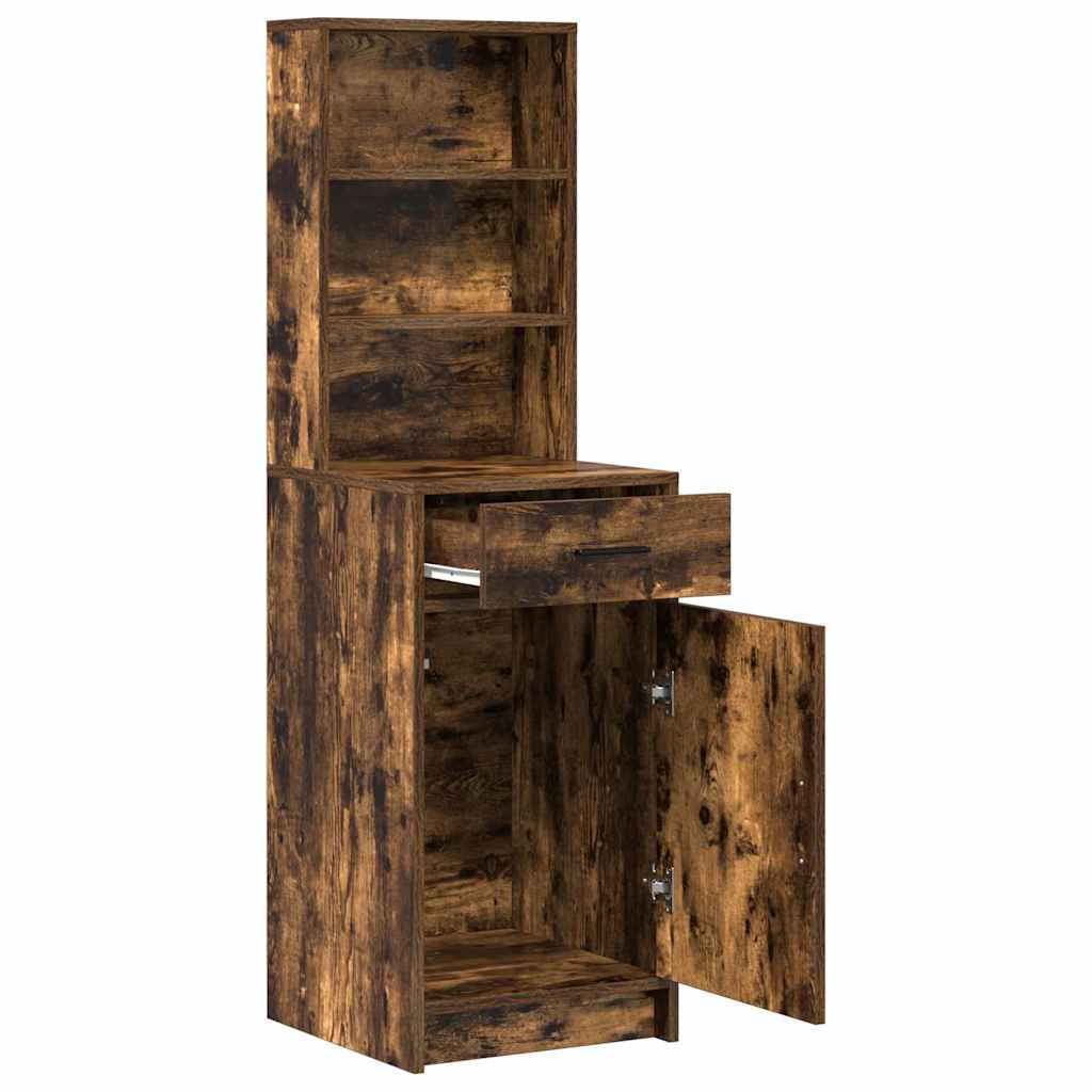 Highboard Røget eg 41 x 40 x 135 cm Konstrueret træ