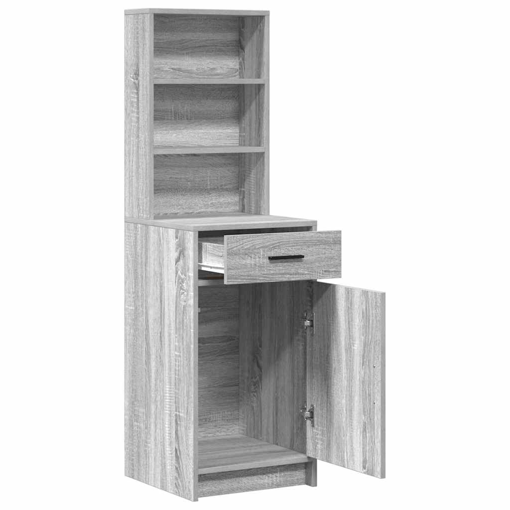 Highboard Grå Sonoma 41 x 40 x 135 cm Konstrueret træ