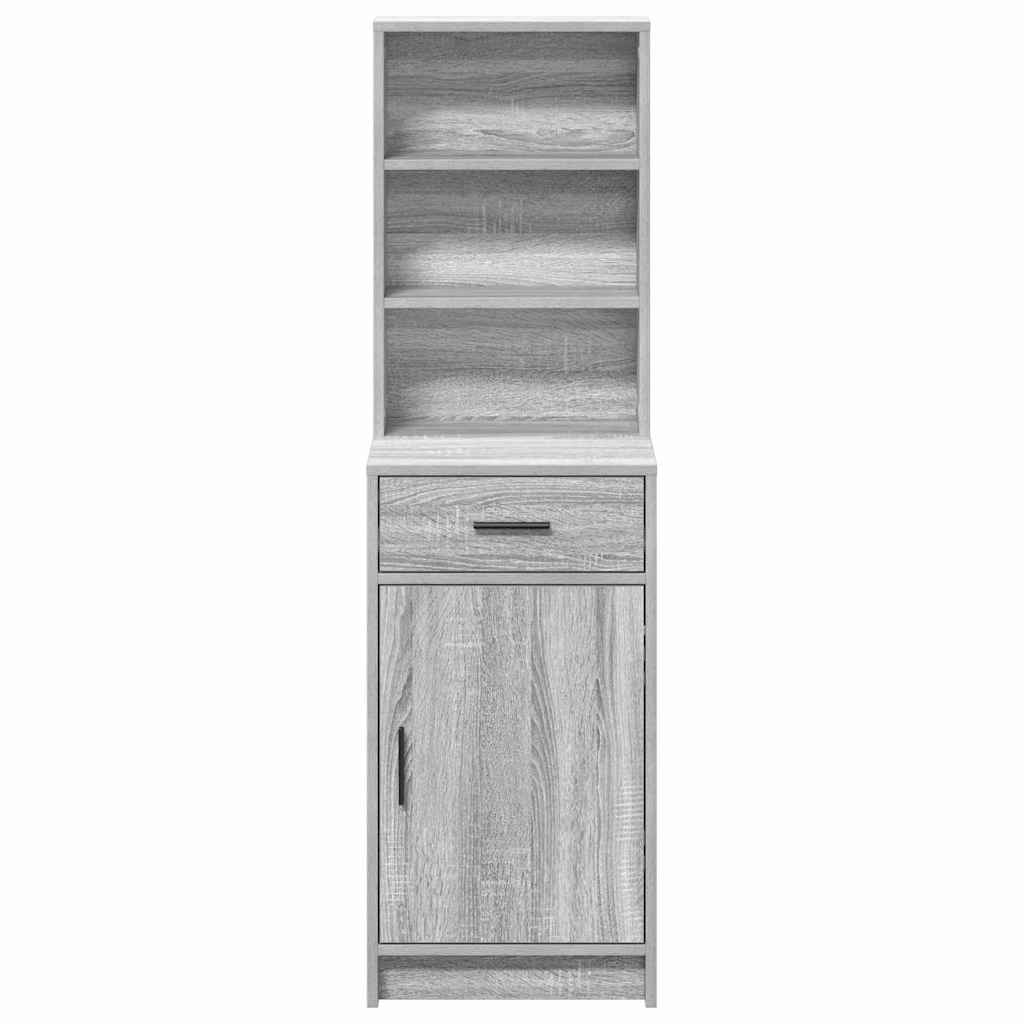 Highboard Grå Sonoma 41 x 40 x 135 cm Konstrueret træ