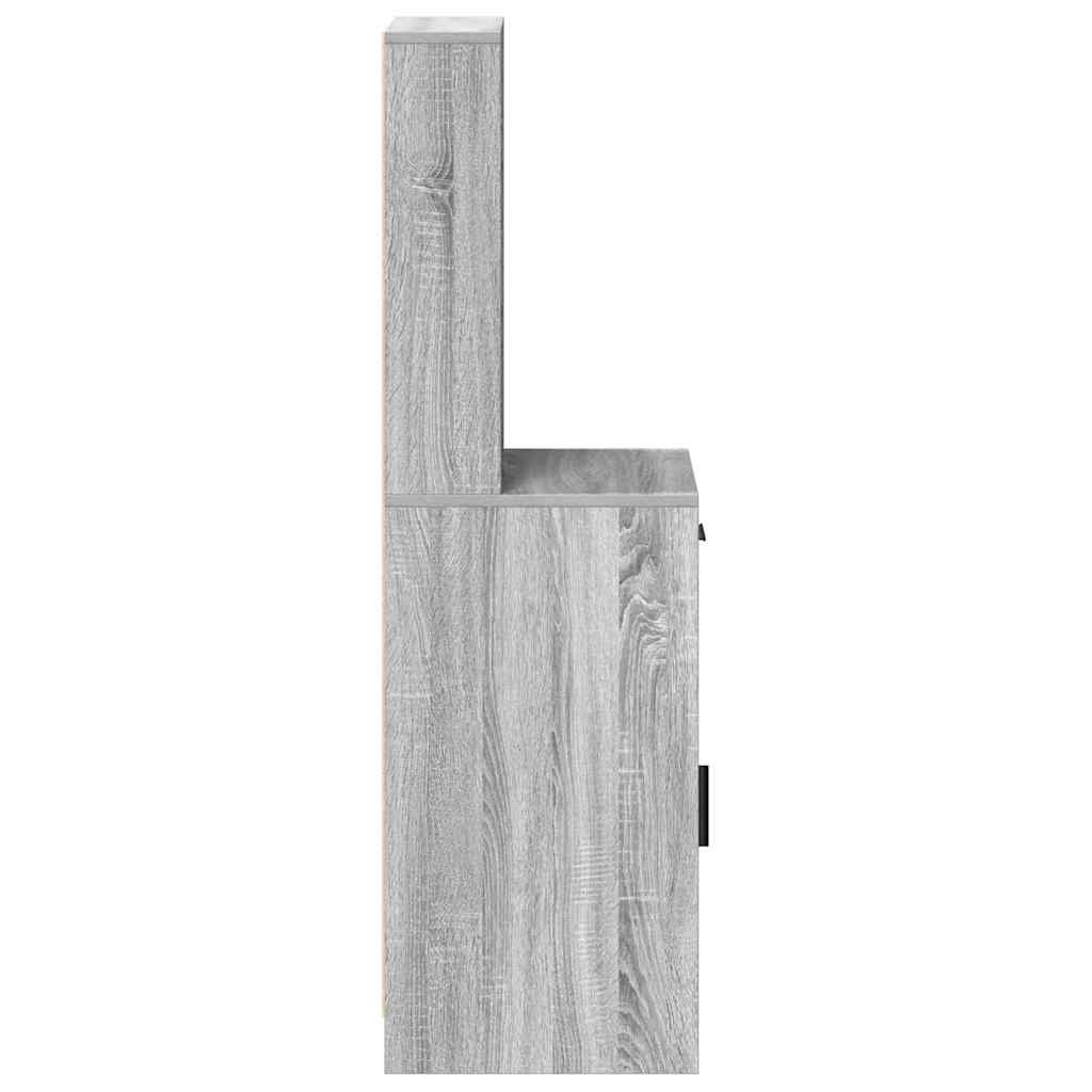 Highboard Grå Sonoma 41 x 40 x 135 cm Konstrueret træ
