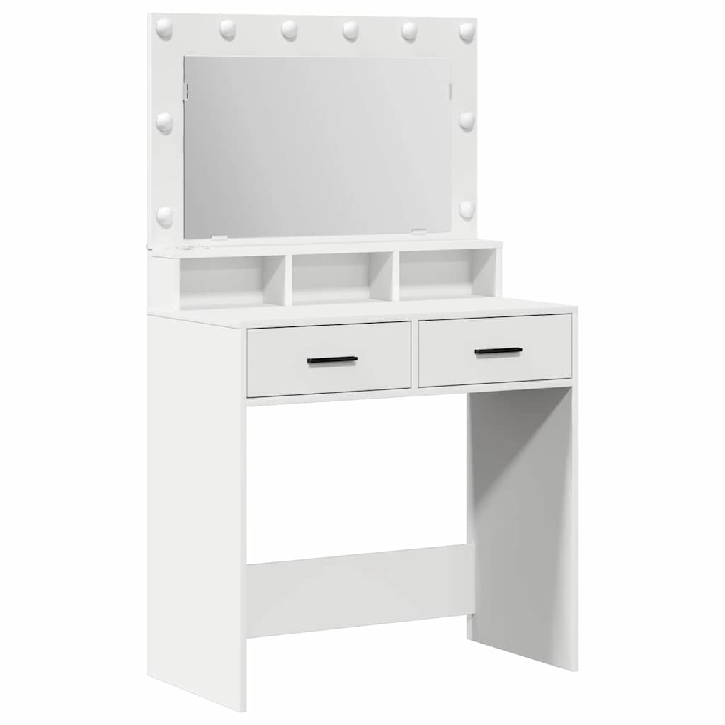 Klædeskab Hvid 79 x 41 x 135 cm Konstrueret træ
