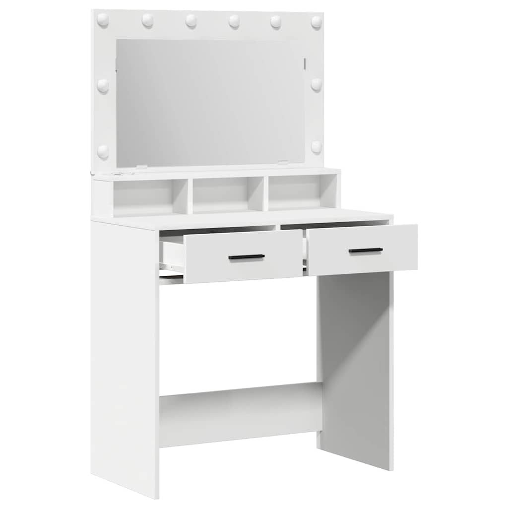Klædeskab Hvid 79 x 41 x 135 cm Konstrueret træ