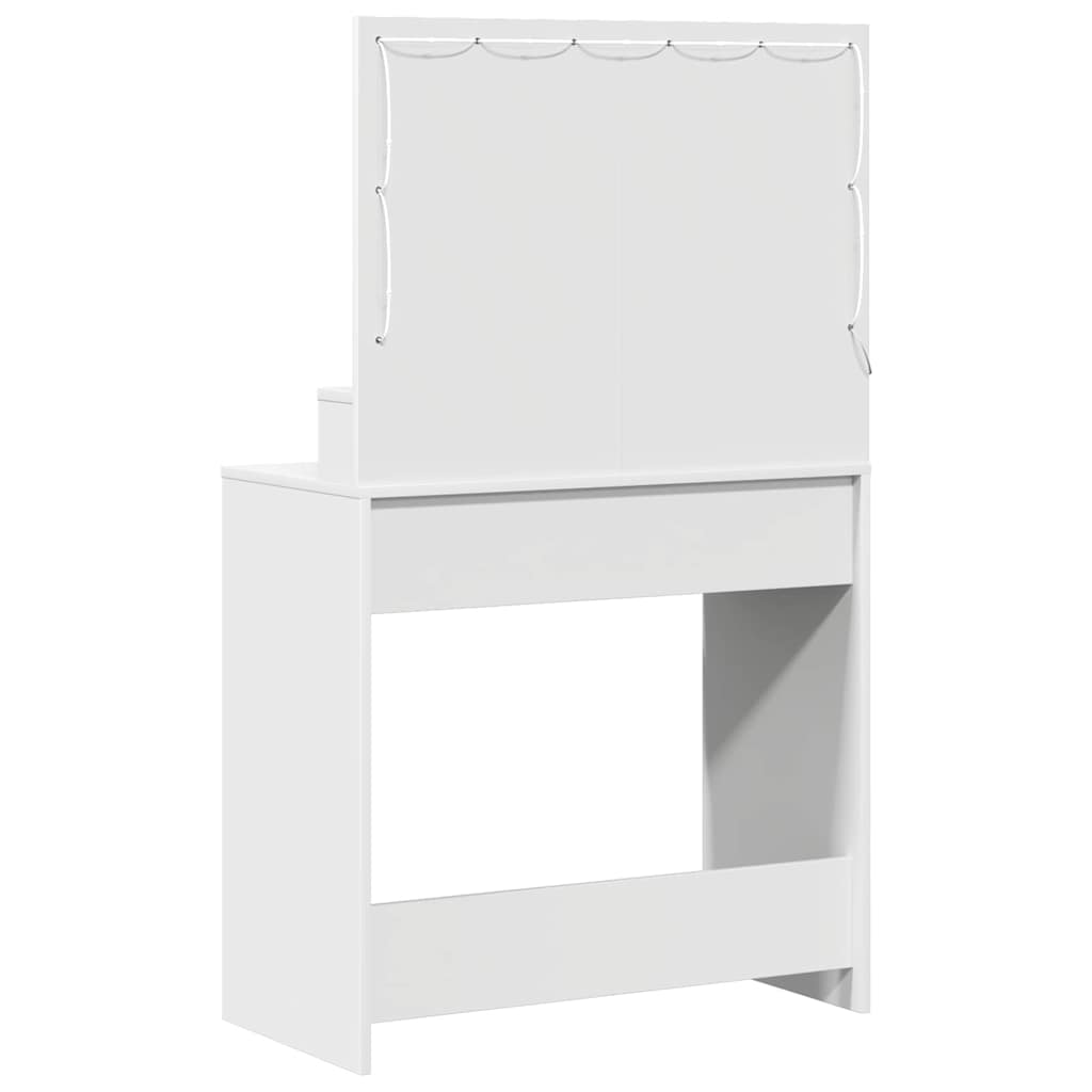 Klædeskab Hvid 79 x 41 x 135 cm Konstrueret træ