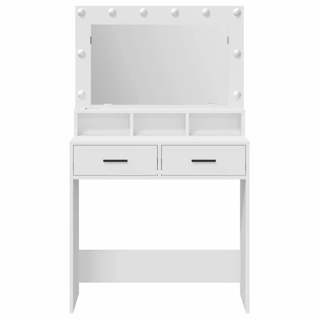 Klædeskab Hvid 79 x 41 x 135 cm Konstrueret træ