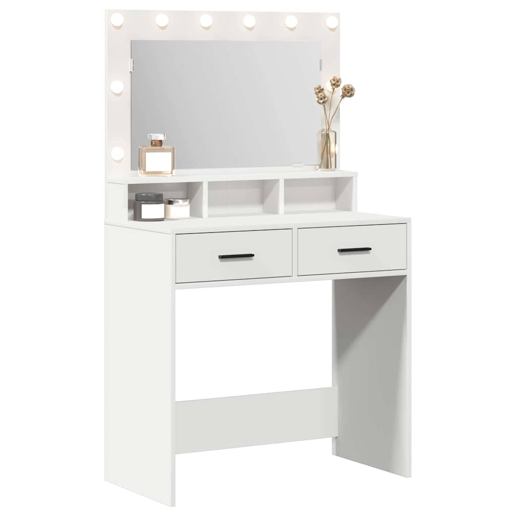Klædeskab Hvid 79 x 41 x 135 cm Konstrueret træ