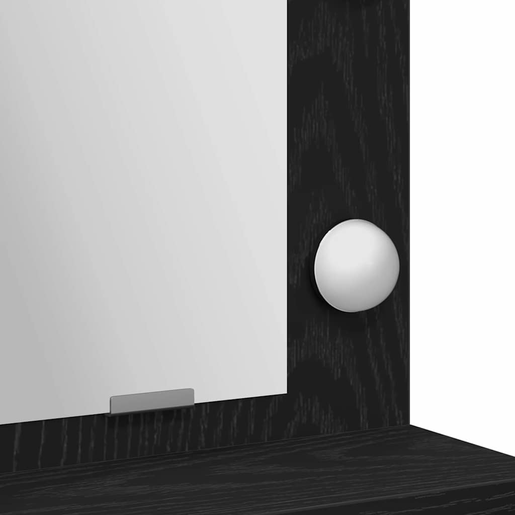 Klædeskab Sort eg 79 x 41 x 135 cm Konstrueret træ