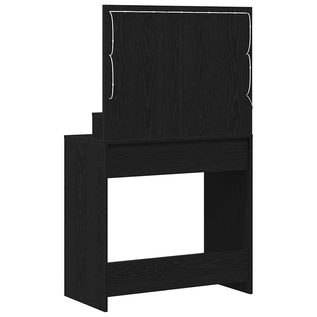 Klædeskab Sort eg 79 x 41 x 135 cm Konstrueret træ