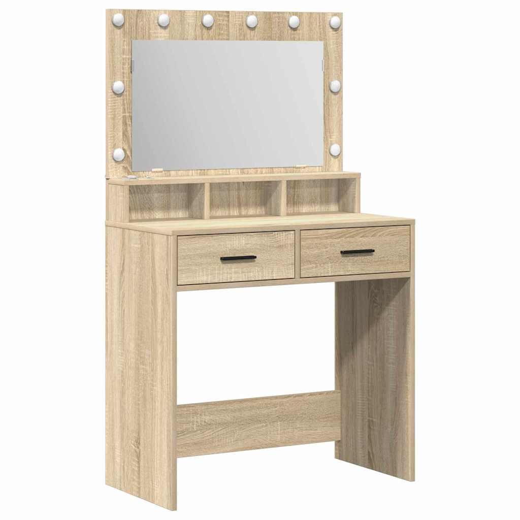 Klædeskab Sonoma eg 79 x 41 x 135 cm Konstrueret træ
