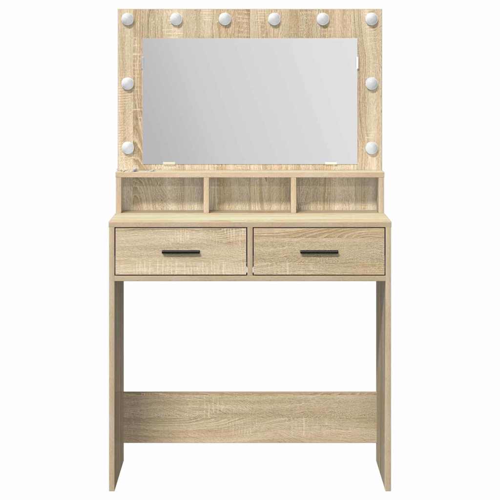 Klædeskab Sonoma eg 79 x 41 x 135 cm Konstrueret træ