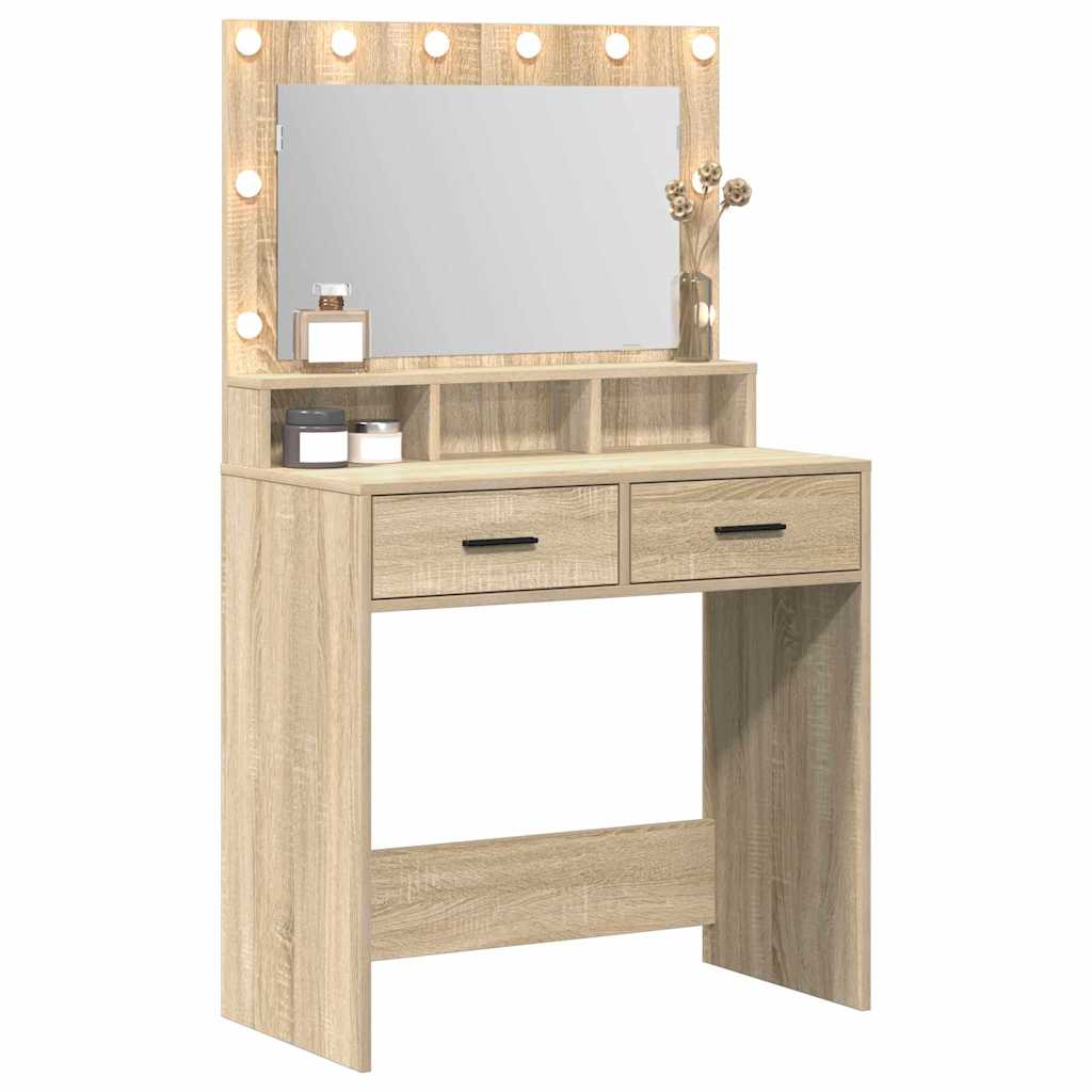Klædeskab Sonoma eg 79 x 41 x 135 cm Konstrueret træ