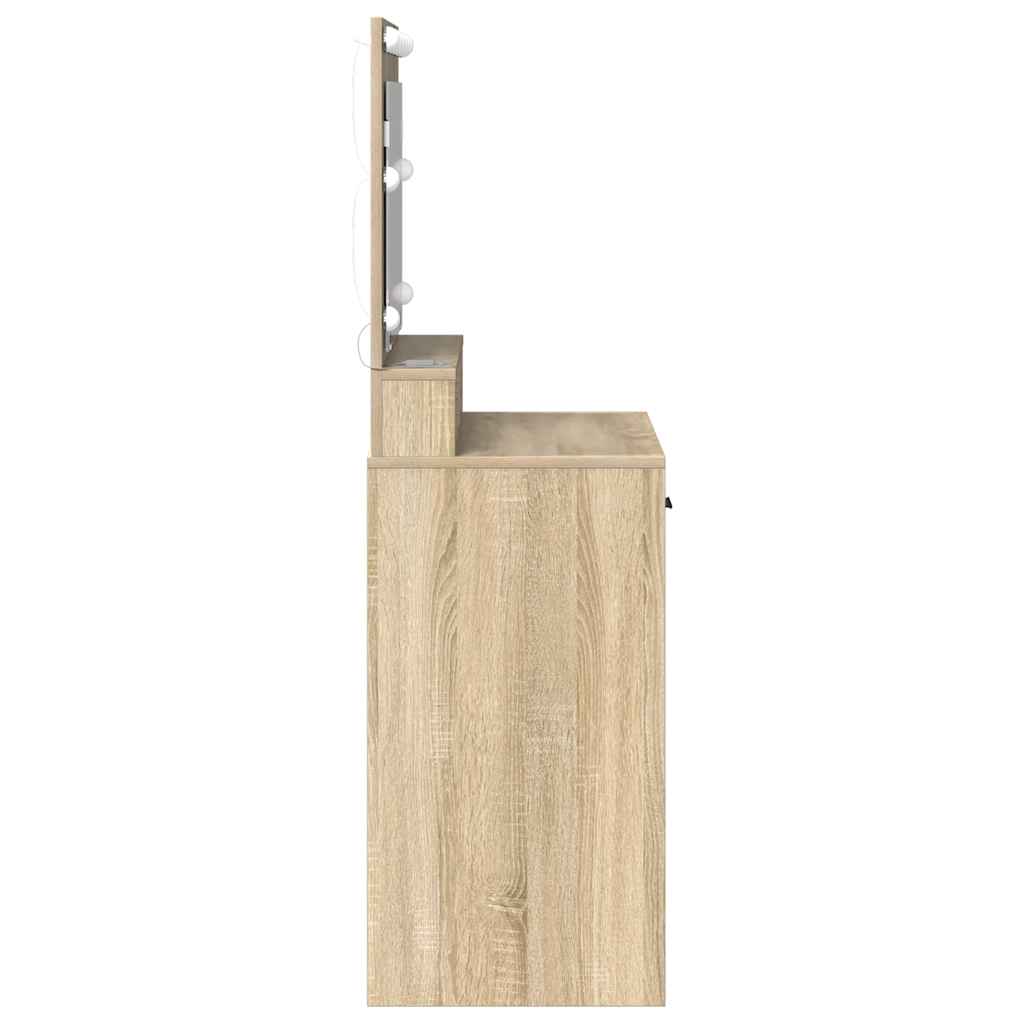 Klædeskab Sonoma eg 79 x 41 x 135 cm Konstrueret træ
