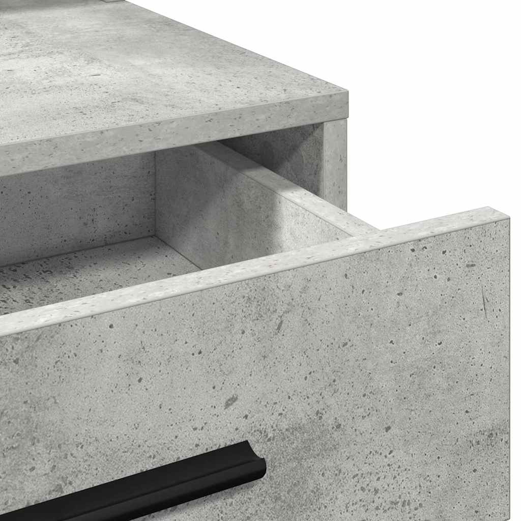 Klædeskab Beton Grå 79 x 41 x 135 cm Konstrueret træ