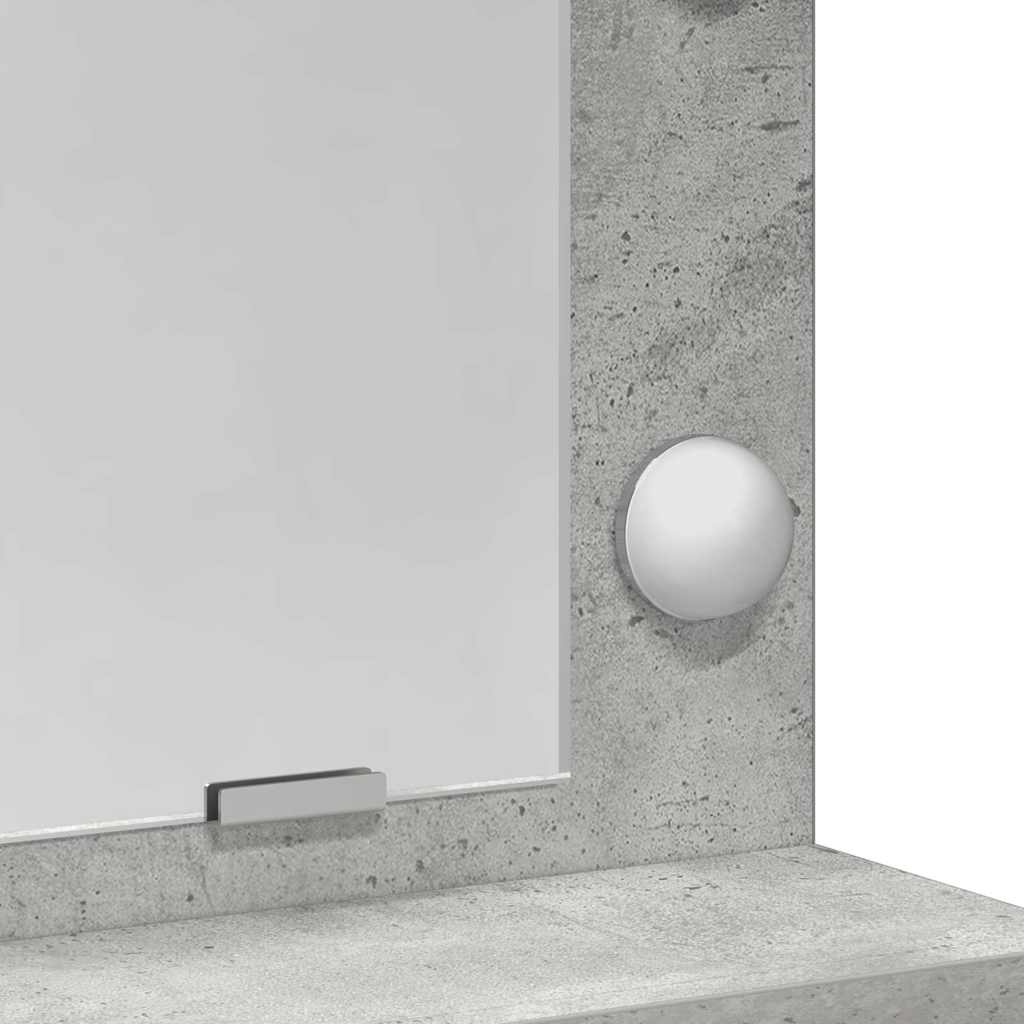 Klædeskab Beton Grå 79 x 41 x 135 cm Konstrueret træ