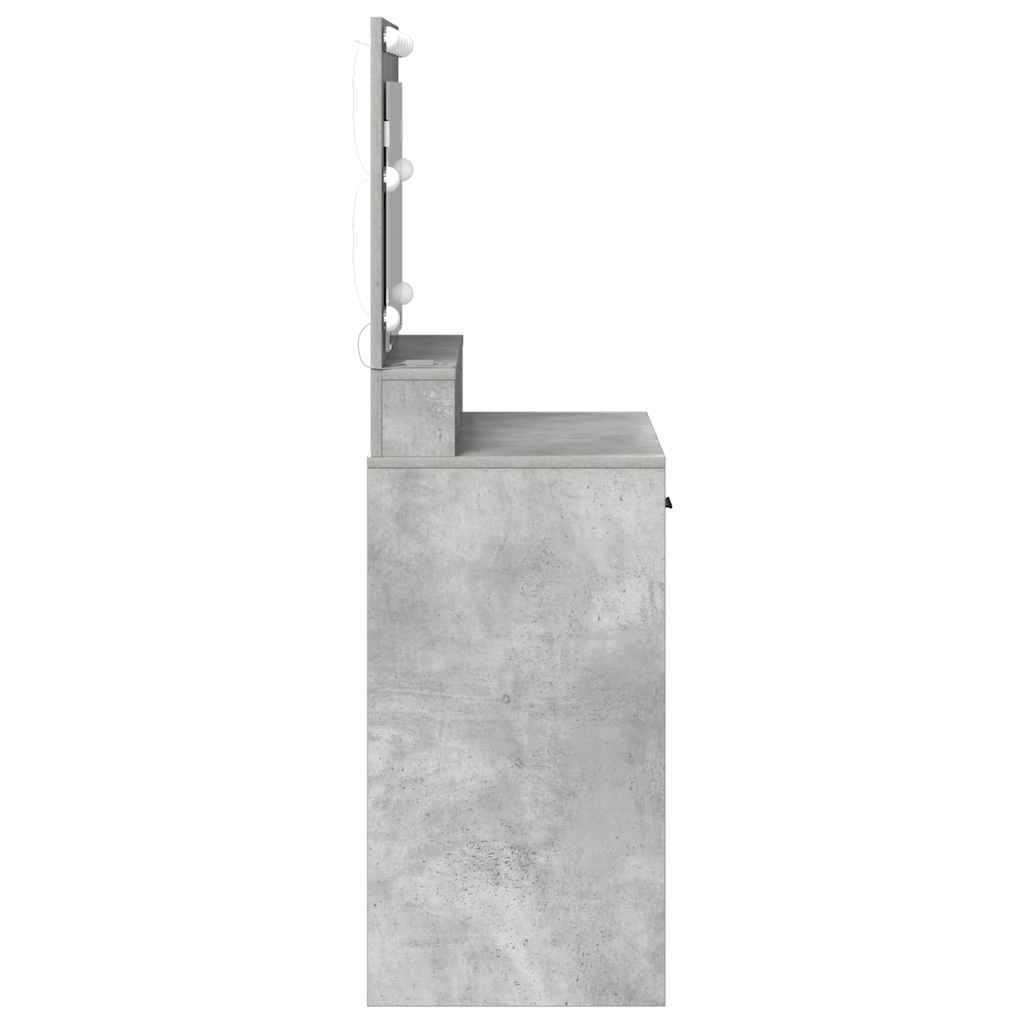 Klædeskab Beton Grå 79 x 41 x 135 cm Konstrueret træ