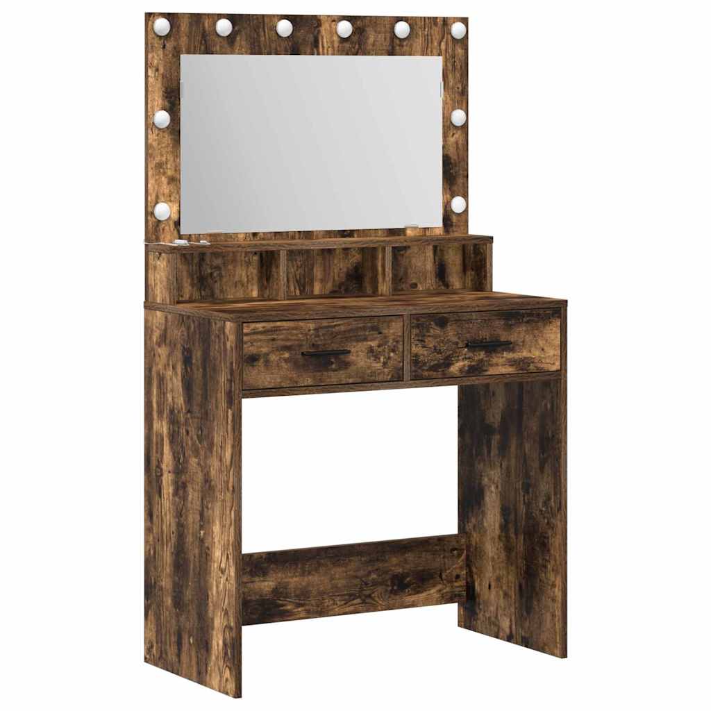 Klædeskab Røget eg 79 x 41 x 135 cm Konstrueret træ