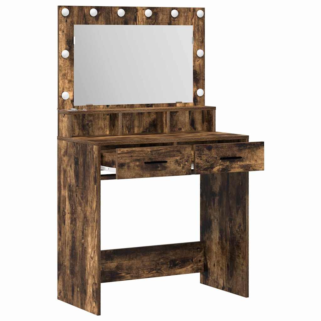 Klædeskab Røget eg 79 x 41 x 135 cm Konstrueret træ