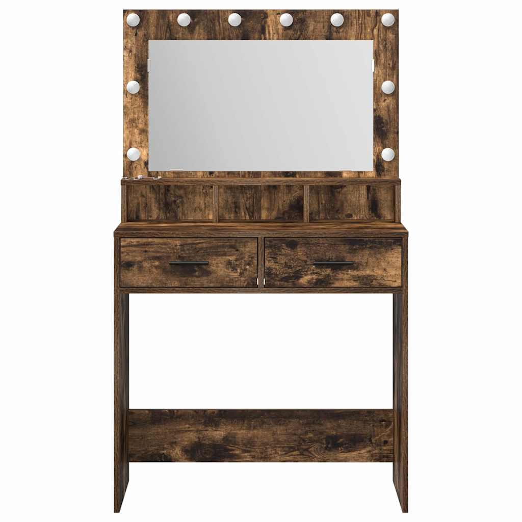 Klædeskab Røget eg 79 x 41 x 135 cm Konstrueret træ